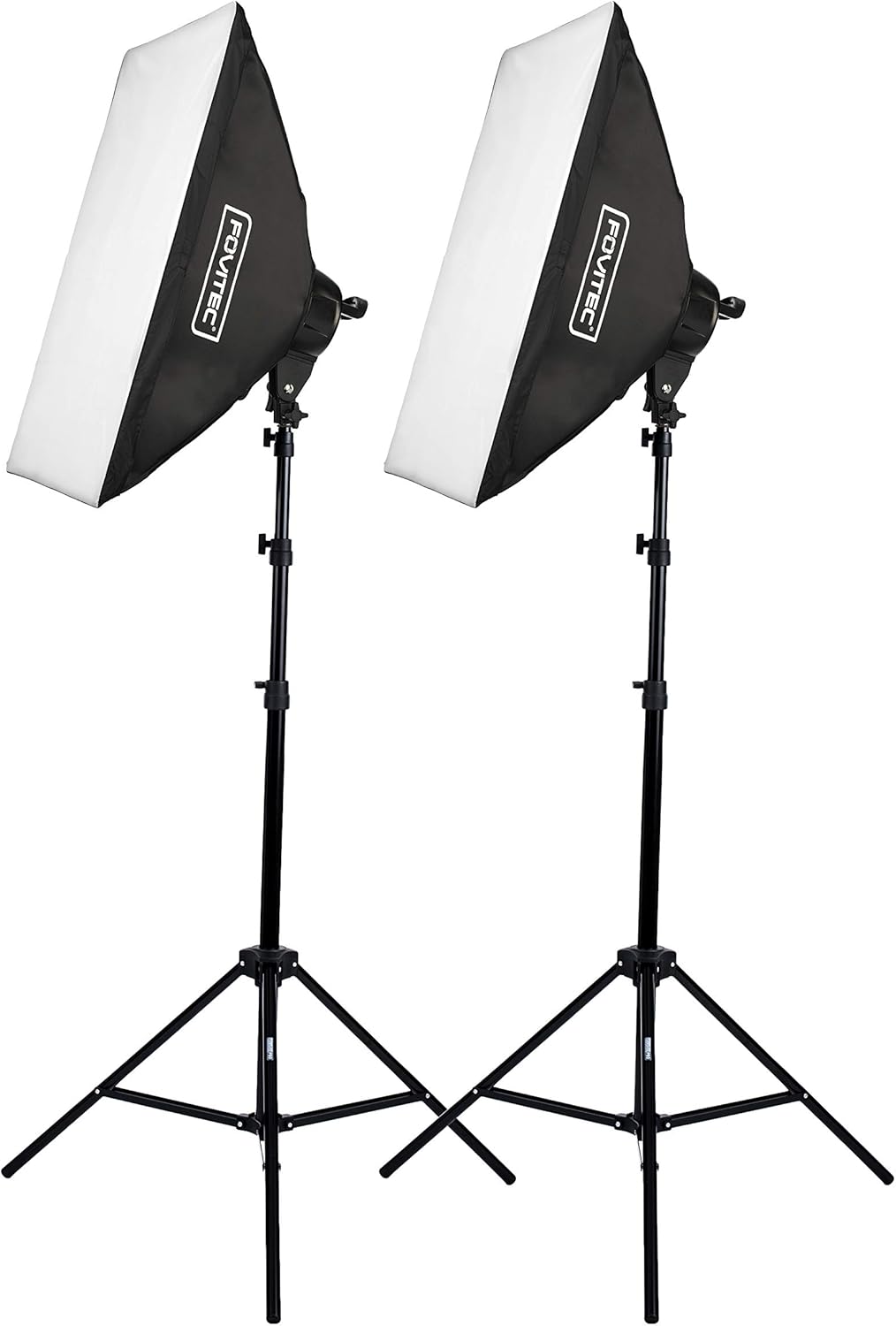 Fovitec 2Light 2000W Fluorescent Studio Lighting Kit, 20"x28" Softboxes, 10 Bulbs