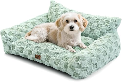 Miniatura 20 de Cama para gatos, sofá para cachorros y gatitos, sofá esponjoso para mascotas, sofá cama pequeño para perros, sofá de apoyo para gatos de interior,