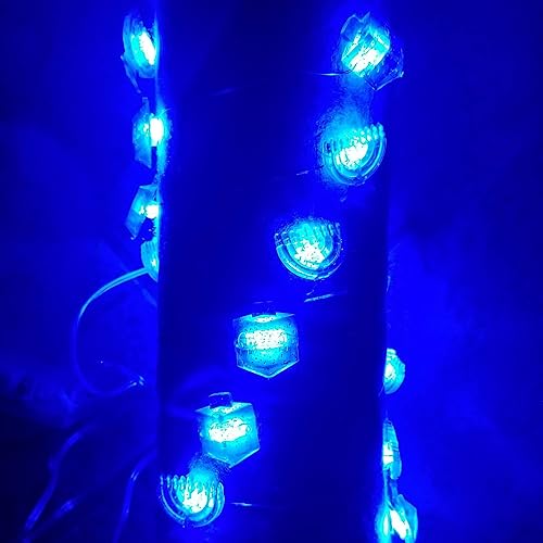 Miniatura 8 de Rite Lite Chanukah - Mini guirnalda de luces eléctricas que funcionan con pilas, 3.5 x 2 x 6 pulgadas, iluminación azul de Hanukkah