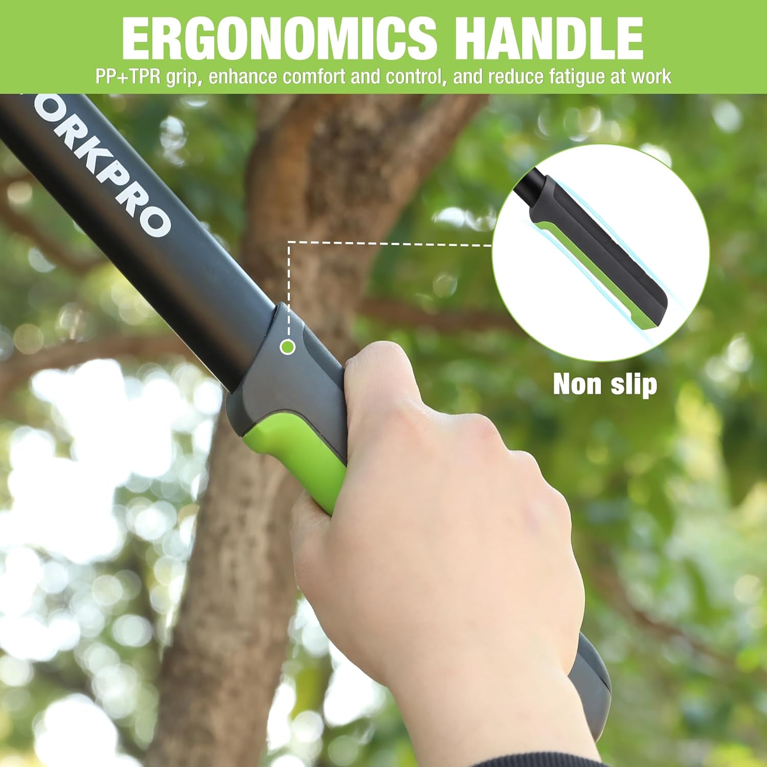 WORKPRO 28" Anvil Lopper for Gardening, Long handle Branch Cutter with 1.6" Cutting Capacity, Heavy-Duty Pruning Shear Featuring Gear System for Tree Trimming, Handheld Garden Shear with Sharp Blade - Image 6