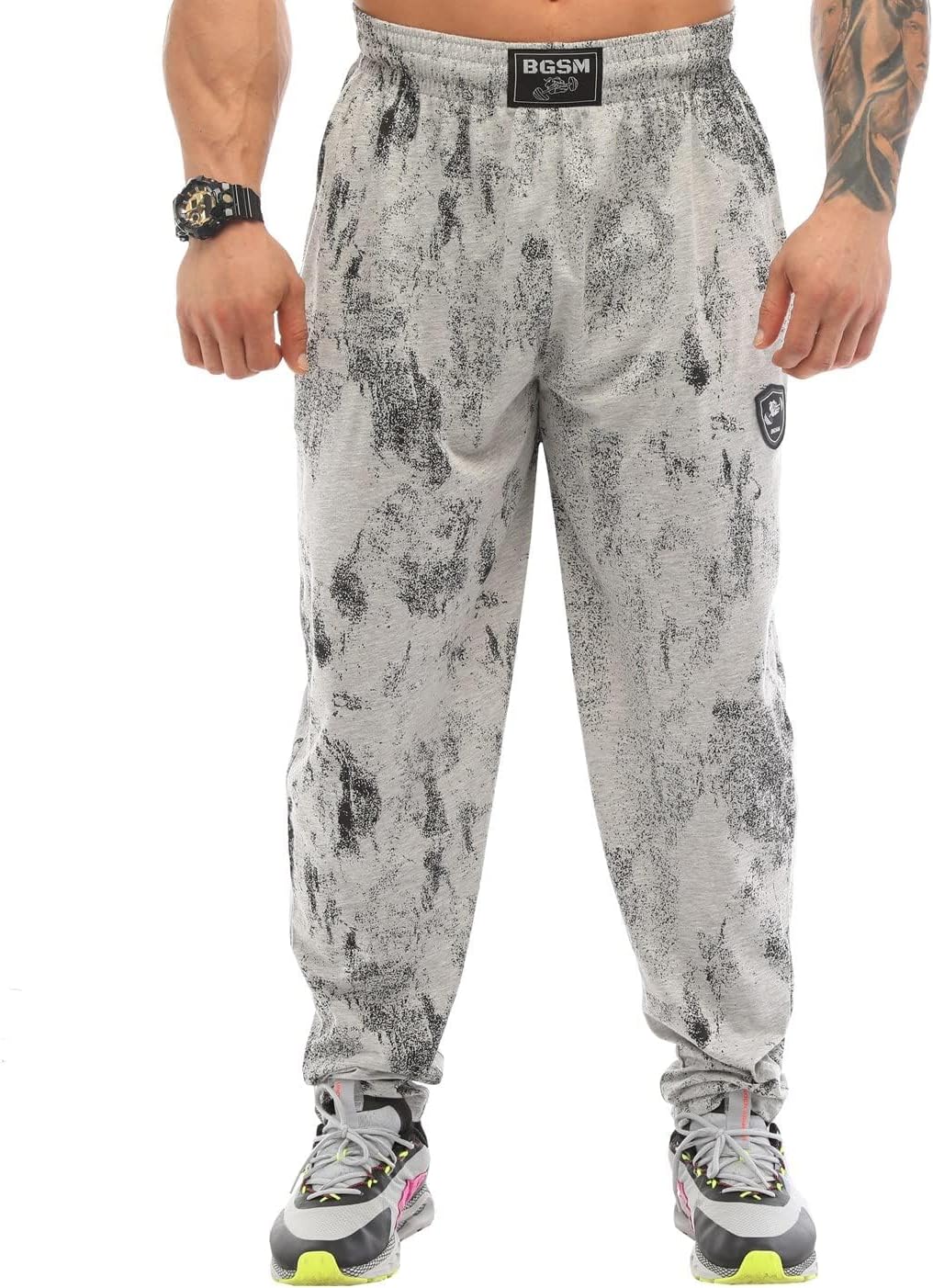 Men's Loose fit Sweatpants with Pockets, Baggy Design 100% Cotton, Thin, Muscle Pants - Image 3