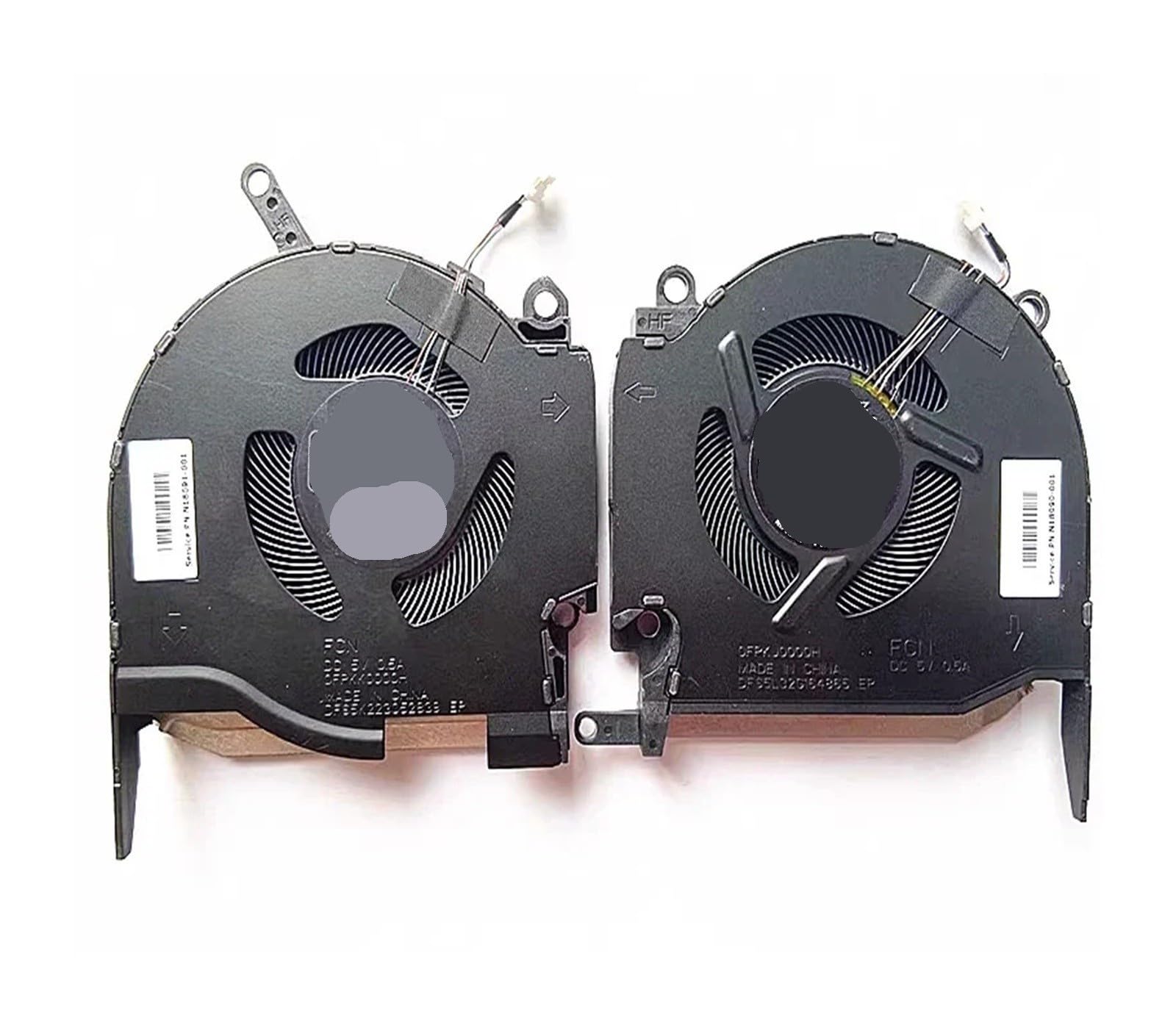 Ventola di Raffreddamento CPU/GPU, Compatibile for HP,16-K 16-N TPN-Q280 DTADQ5D577F009 N18088-001 N18097-001 ND8C000 21J22 DFS5K223052839 Ventilatore(CPU GPU Fan 5V)