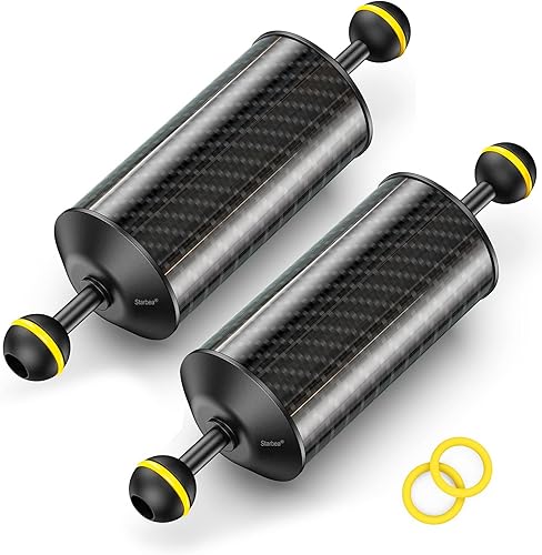 Miniatura 6 de Seafrogs - Brazo de cámara de buceo subacuático de 1 pulgada, almeja de bola submarina estándar negra, para fotografía subacuática, sistema de luz