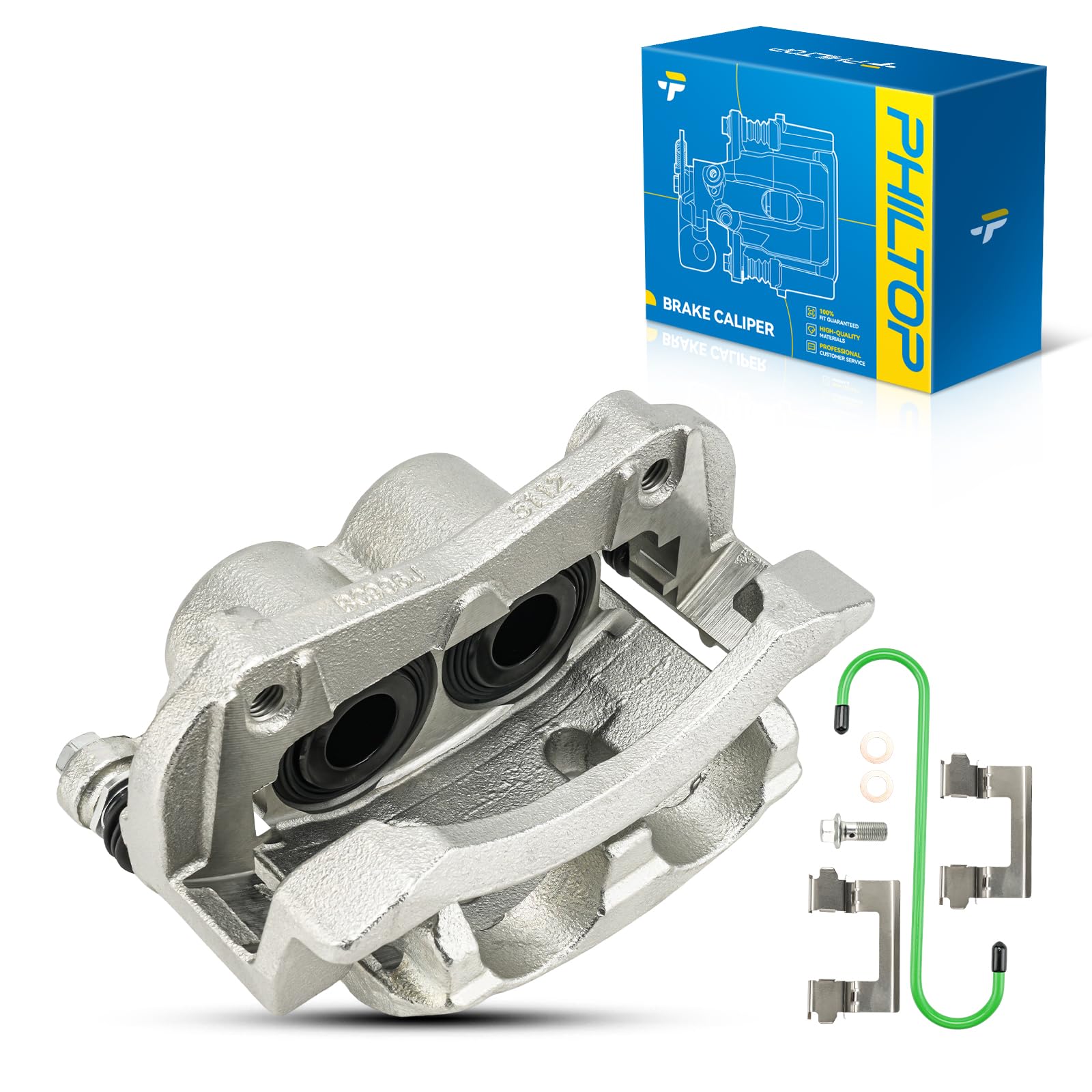 PHILTOP Brake Caliper Front Right Fit for 2017-2023 Nissan TITAN 19B3338