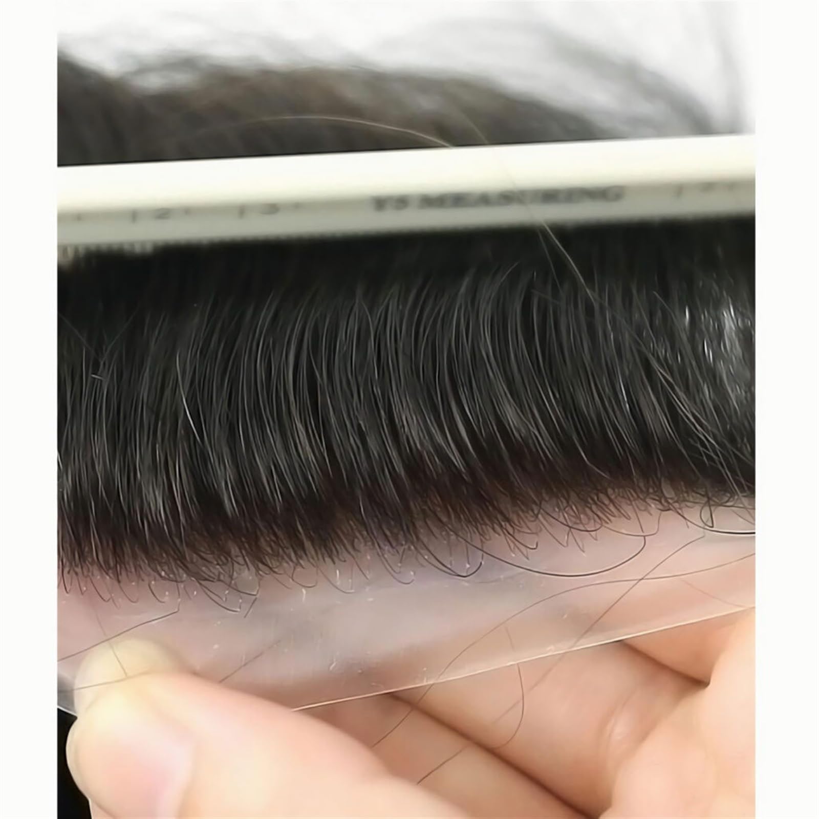 Parrucchino da uomo Toupet for uomo in pelle sottile PU, protesi di capelli umani e unità, sistema sostituzione dei n. 4