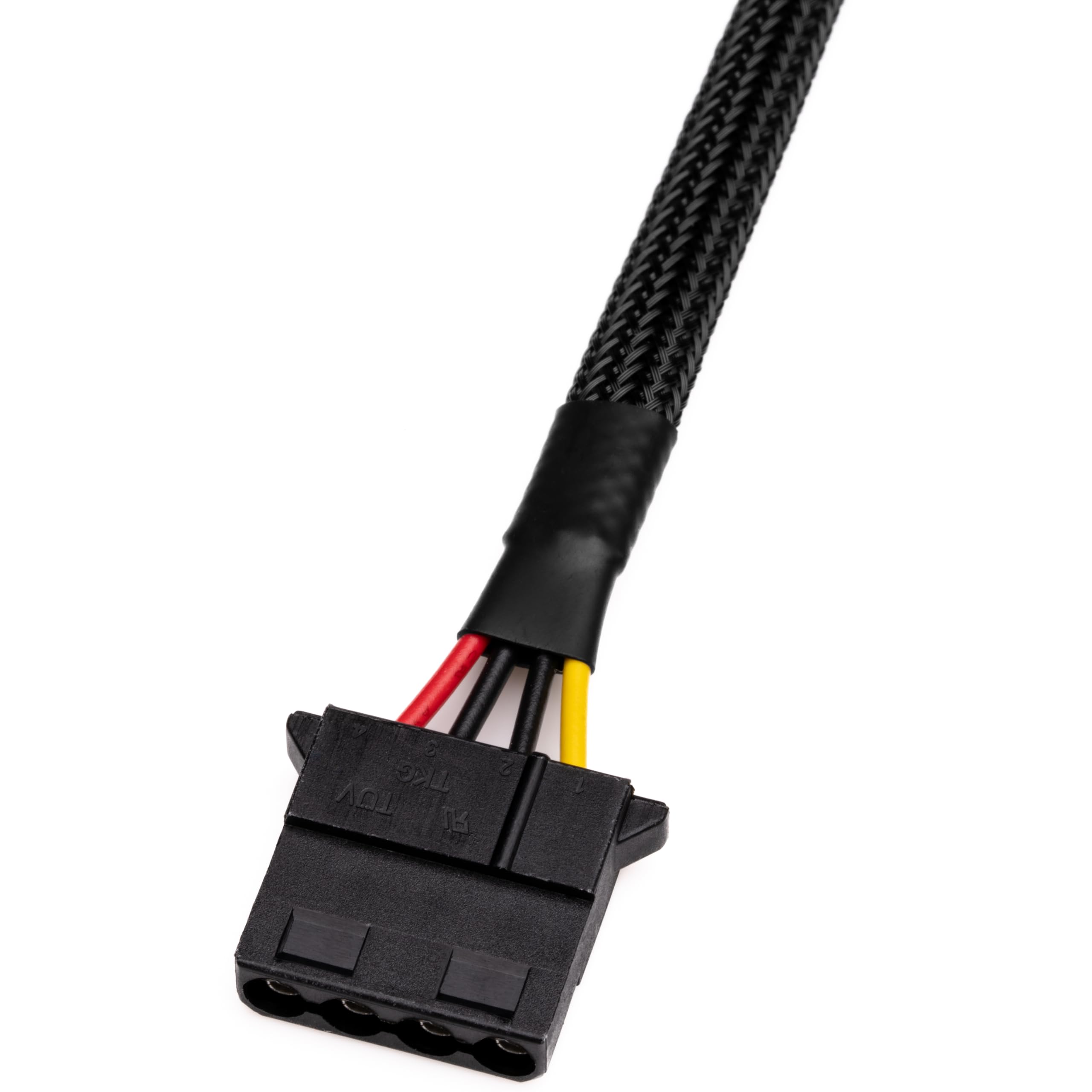 CRJ SATA Power 15-Pin Maschio a 4-Pin Molex Femmina 12 Sleeve Cavo Adattatore