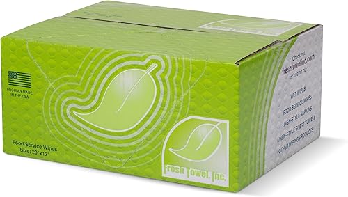 Miniatura 10 de Fresh Towel Foodservice - Toallas de papel reutilizables  14 pliegue, 13 x 20 pulgadas, patrón de línea recta rosa (1 caja de 200) toallas de
