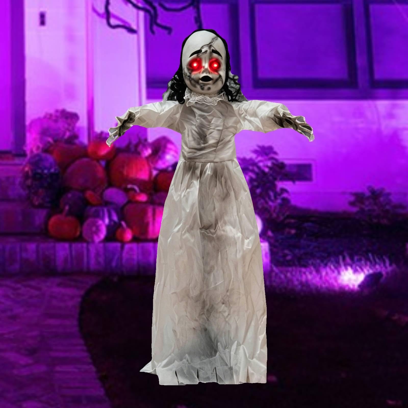 Decoraciones de Halloween para El Jardín, Decoraciones Espeluznantes de Halloween, Muñeca Que Camina