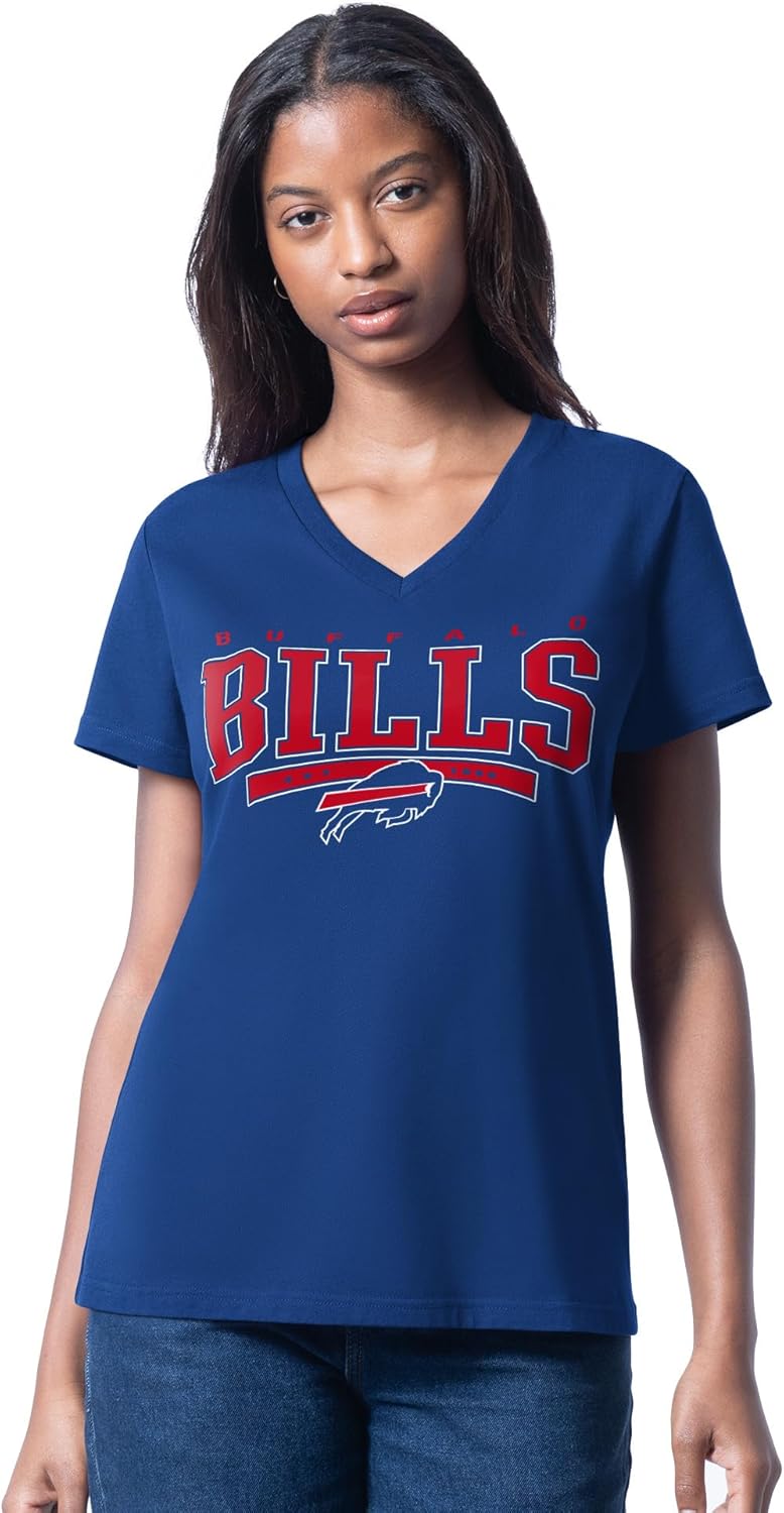 Pro Football Womens Cheer Dance V-Neck T-Shirt