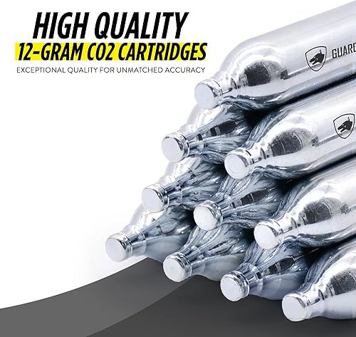Miniatura 3 de Guard Dog Security Cartuchos de CO2 de 8 g  12 g, sin rosca, cartuchos de CO2 para pistola BB, pistola BB de CO2, pistola de aire comprimido CO2, y