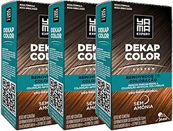 Kit 3 DekapColor Yama Removedor De Coloração Capilar Cabelo Profissional Sem Amonia 120ml