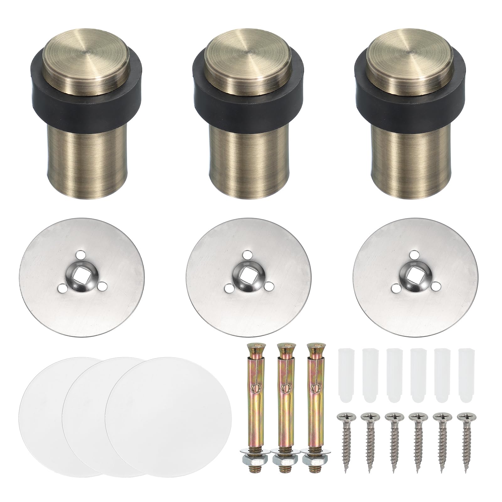 Butée de porte d'intérieur ronde pour protéger le salon et les chambres lot de 3 PATIKIL 60 mm