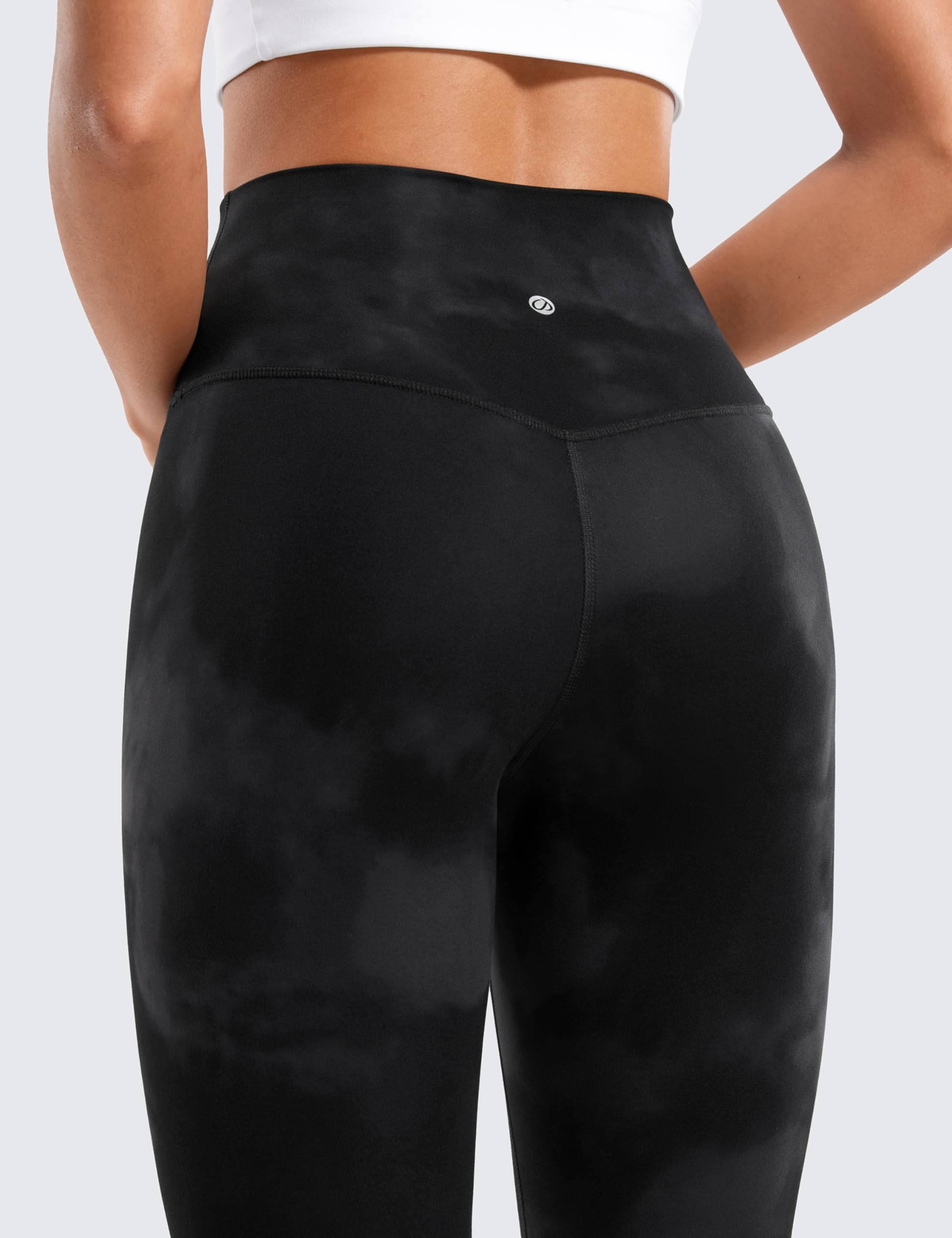 CRZ YOGA Butterluxe Leggings 64cm Negro-Tiedye 46 | Extremadamente Suave, Compresión Suave, Elásticas, Opacas, Yoga, Deporte, Gimnasio, Cintura Alta, para Mujer