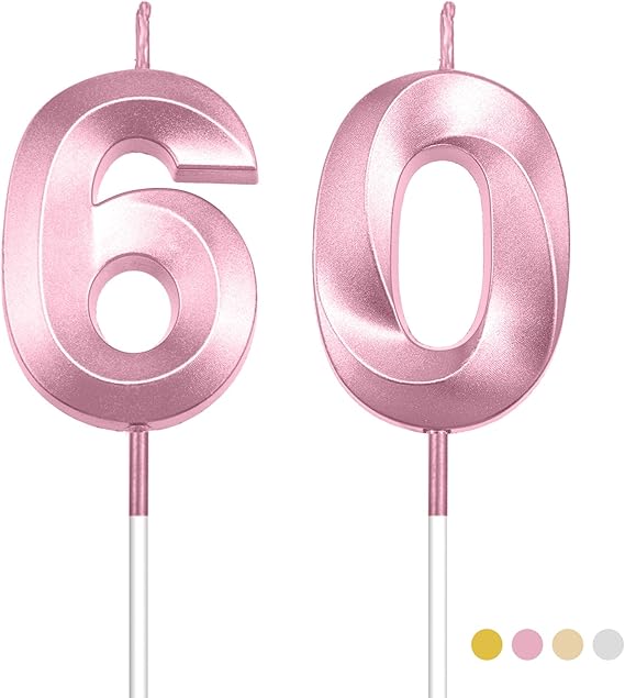 Number Candles, Birthday Candles Numbers, 60th Birthday