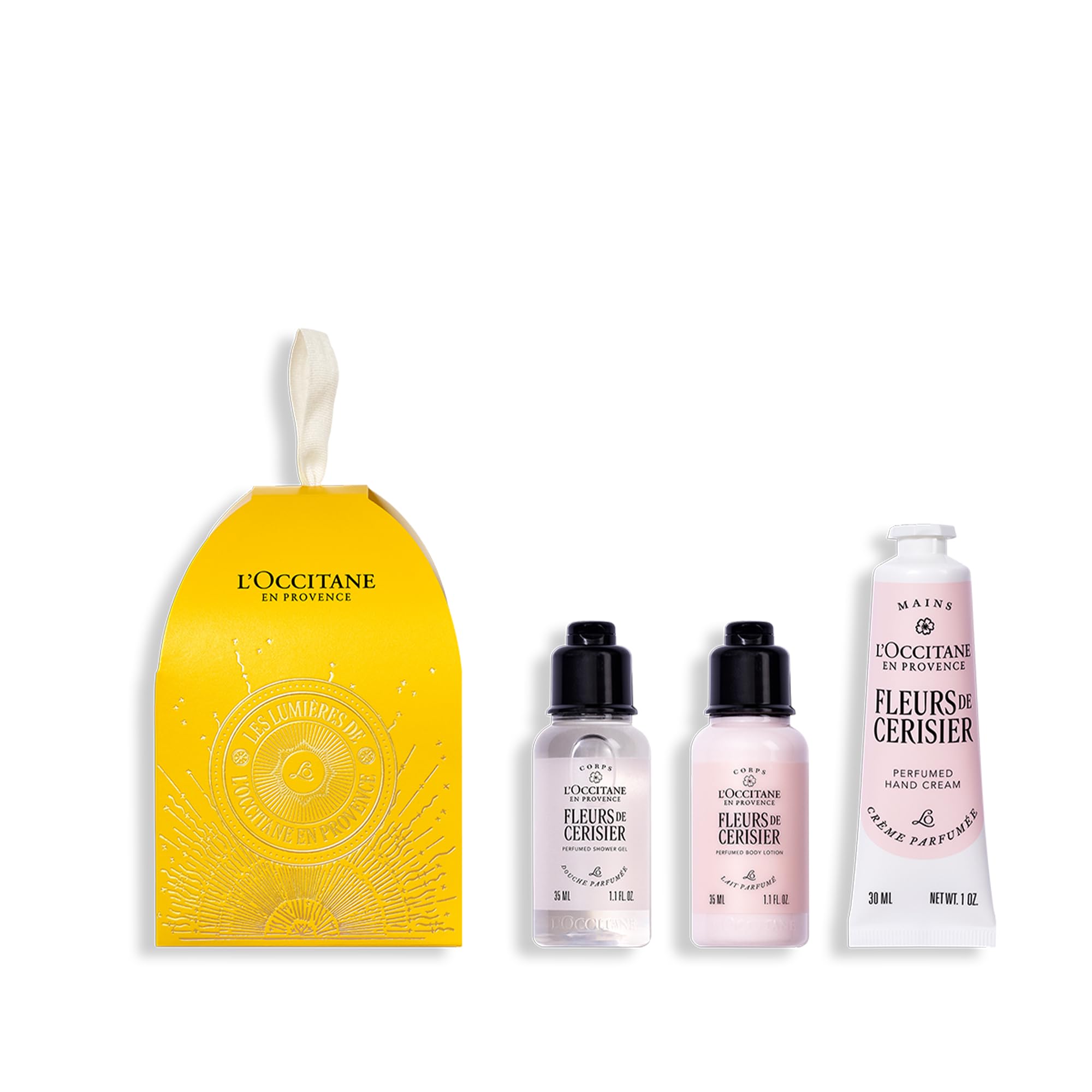 L'OCCITANE Fleurs de Cerisier (Cherry Blossom) Ornament, Floral Scented Hand & Body Care