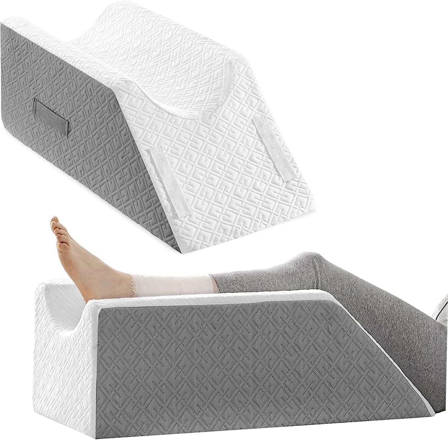 Amazon.com: AZAMIA Leg Elevation Pillows for After Surgery, Adjustable ...