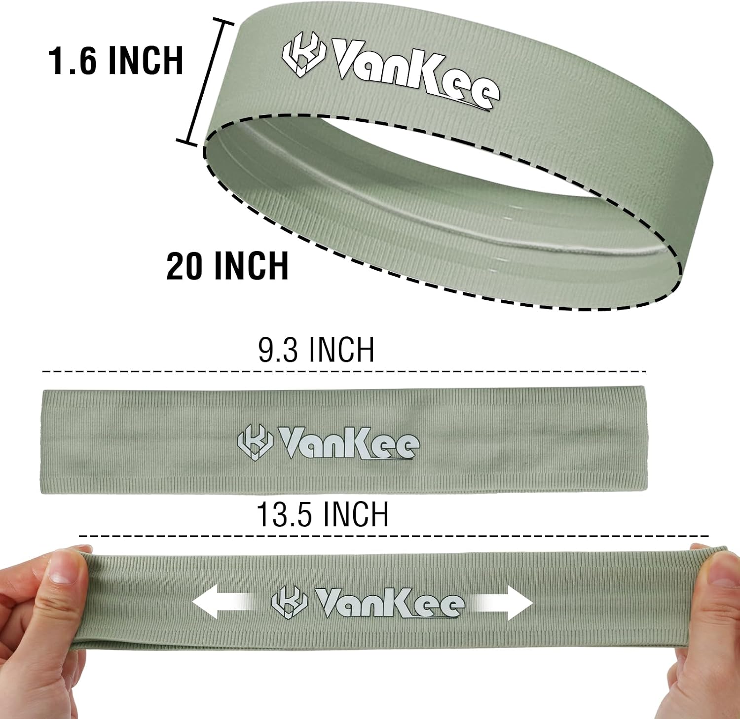 Sports Headbands for Men Cooling Sweatbands for Women Moisture Wicking Workout Athletic for Running Yoga Tennis Basketball image 2