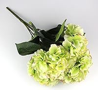Vista 4 de Hortensia artificial Flor de seda 5 cabezas grandes ramo decoración del hogar