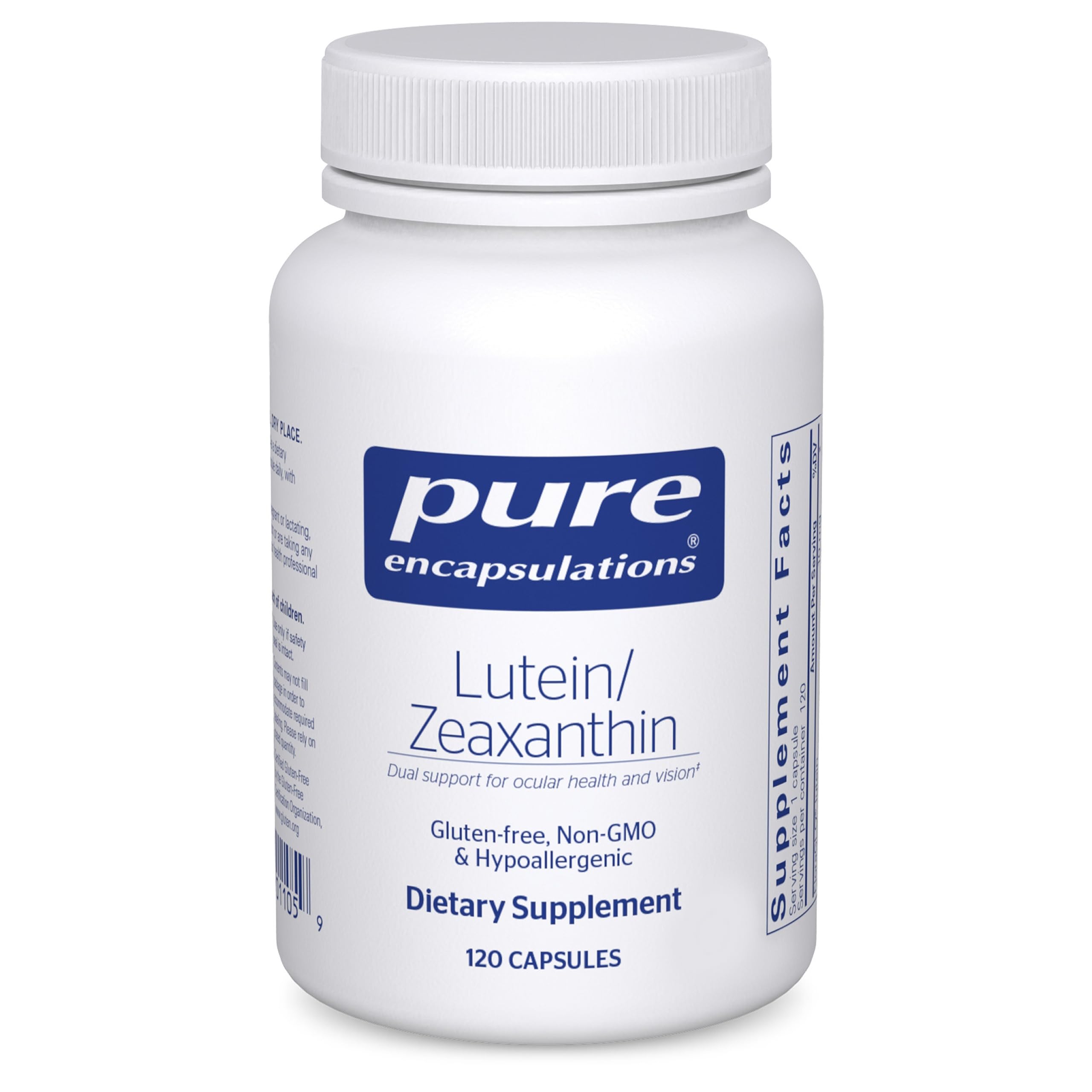Pure EncapsulationsLutein & Zeaxanthin - Supports Overall Vision* - Maintains Macular Pigment & Eye Health* - Antioxidant Support* - Vegan-Friendly & Non-GMO - 120 Capsules
