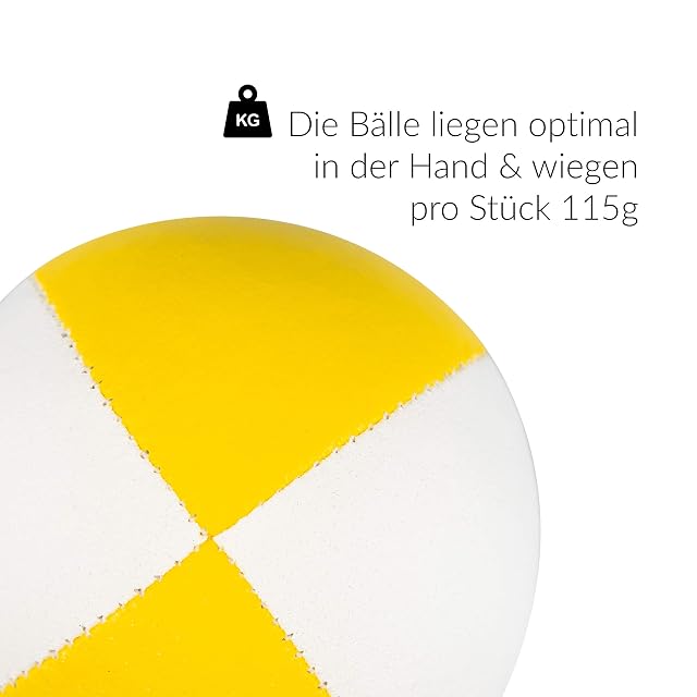 Foto 3 de 5 de Juego de 3 Pelotas de Malabares Diabolo Premium Soft de Dos Tonos