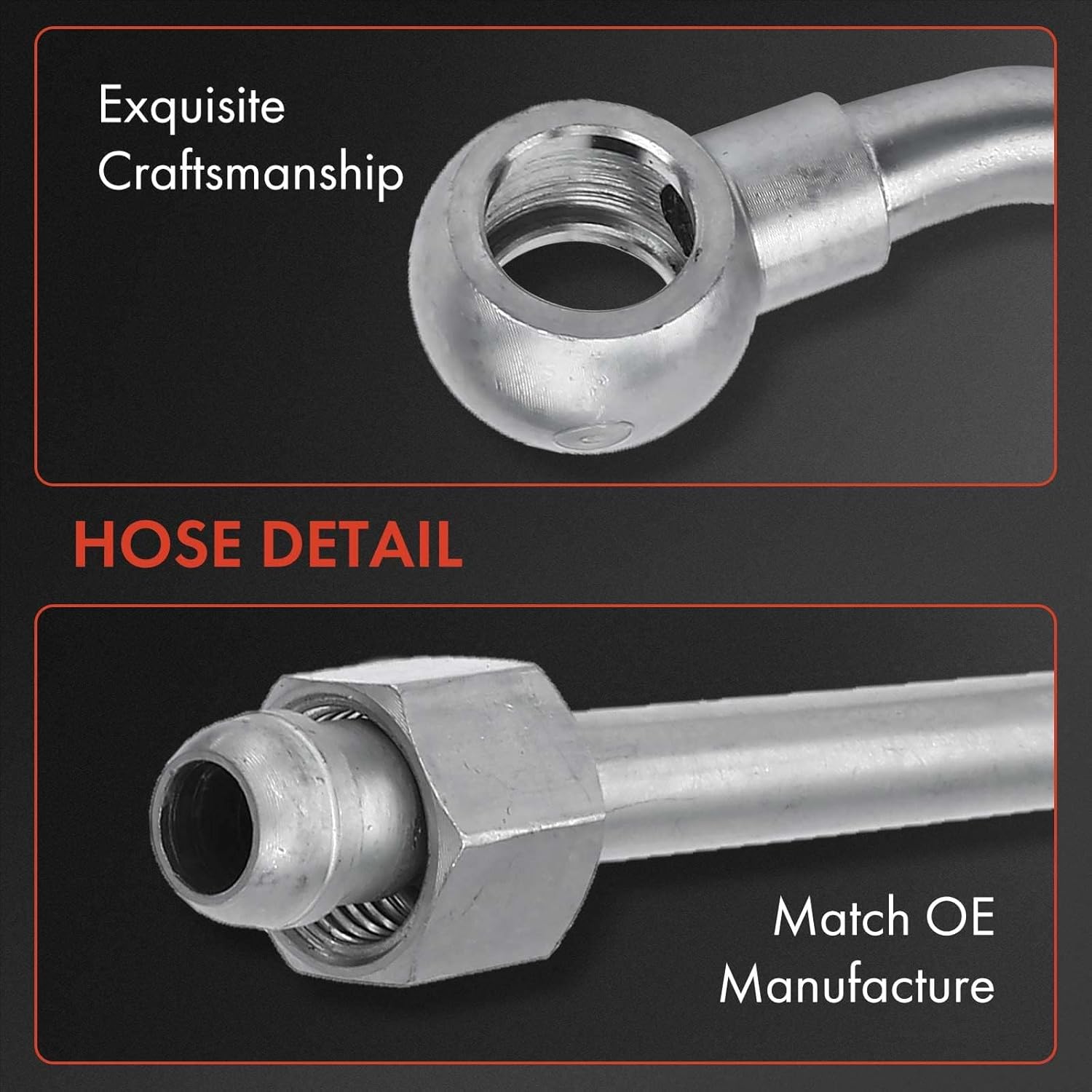 A-Premium Power Steering Pressure Hose Line Assembly Compatible with BMW E90/92/93 Series M3 2008-2013, 4.0L, Pipe To Rack