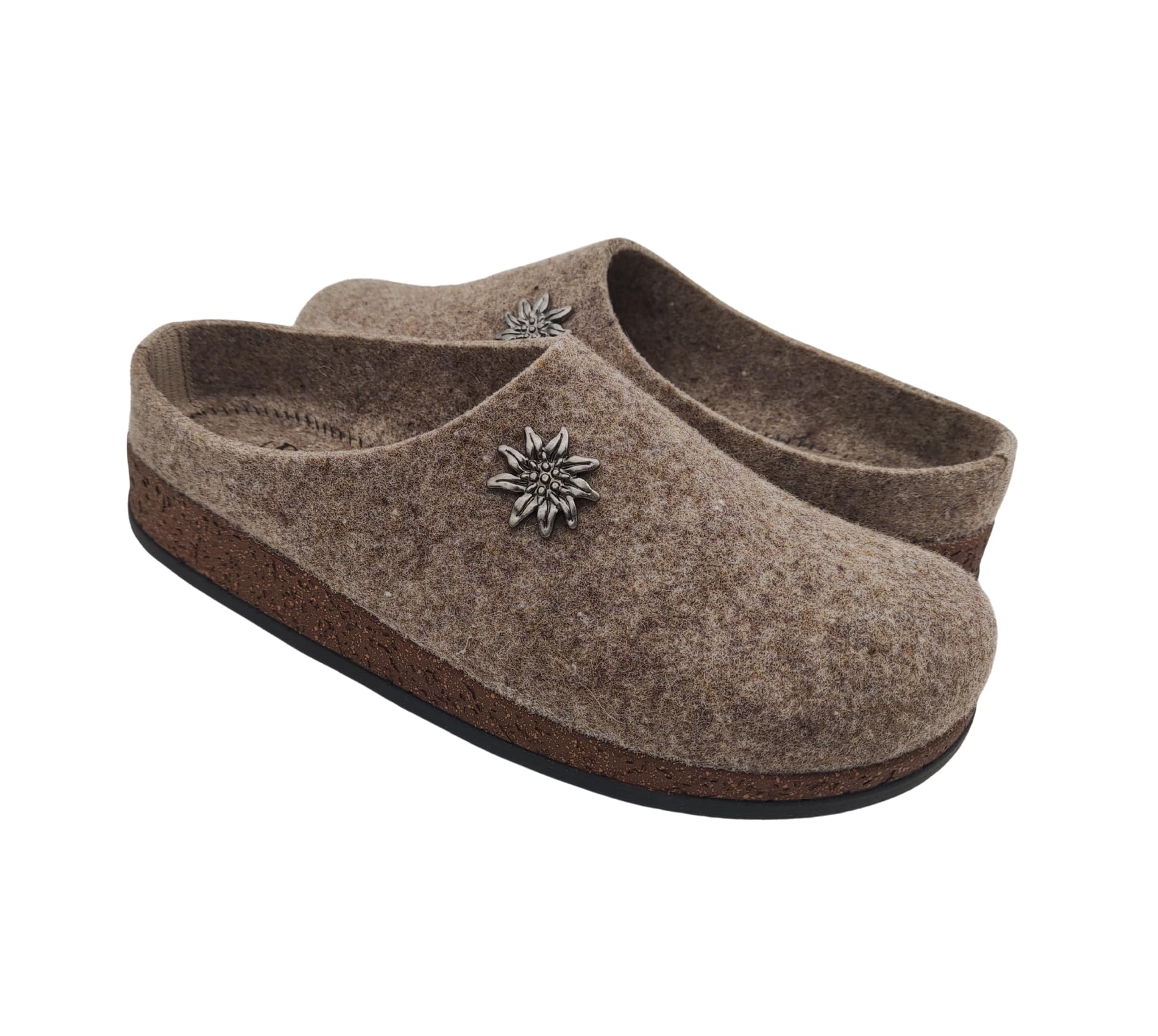 Ottime Ciabatte Uomo Invernali, Pantofole Tirolesi in Lana per Casa 100% Made in Italy