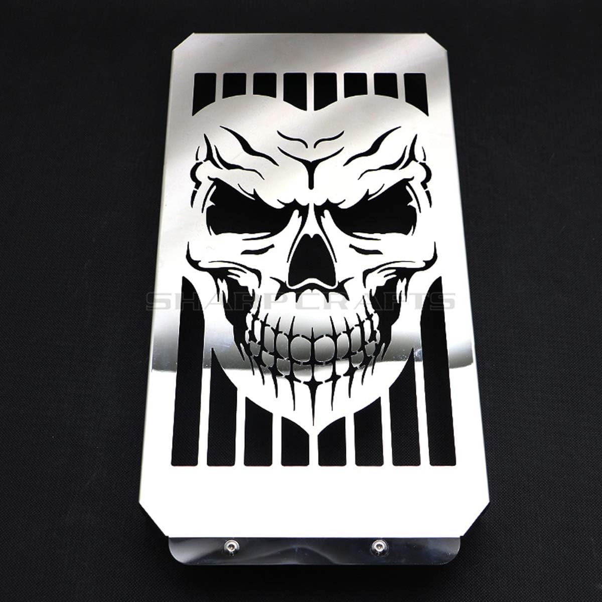 Skull Radiator Cover Grill Grille Shrouds Cooler Protector For Honda VTX 1800 C/S/T VTX1800F/N Chrome