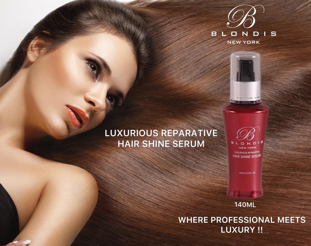 Luxurious Reparative Hair Shine Serum 140Ml, Clear