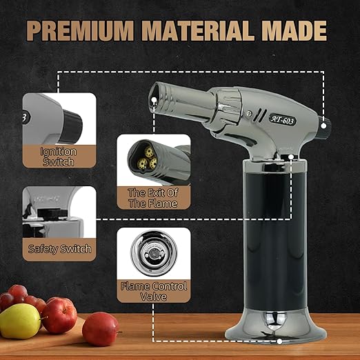 Kit Ahumador de Whisky con Soplete, 6 Maderas, Regalo miniatura 5