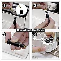 Vista 5 de 2 piezas de cuchillas de punta fina premium compatibles con Explore Air 2/Explore 3, cuchillas de corte de repuesto compatibles con Maker/Maker 3