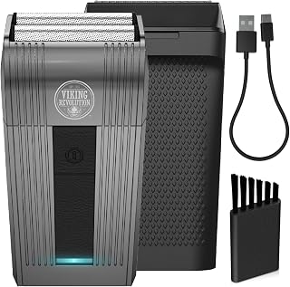 Viking Revolution Foil Shavers for Mens Electric Razor Cordless Shaver for Men - Electric Shavers for Men Rechargeable Men's Foil Shavers - Extra Close Shave (Gunmetal Gray)