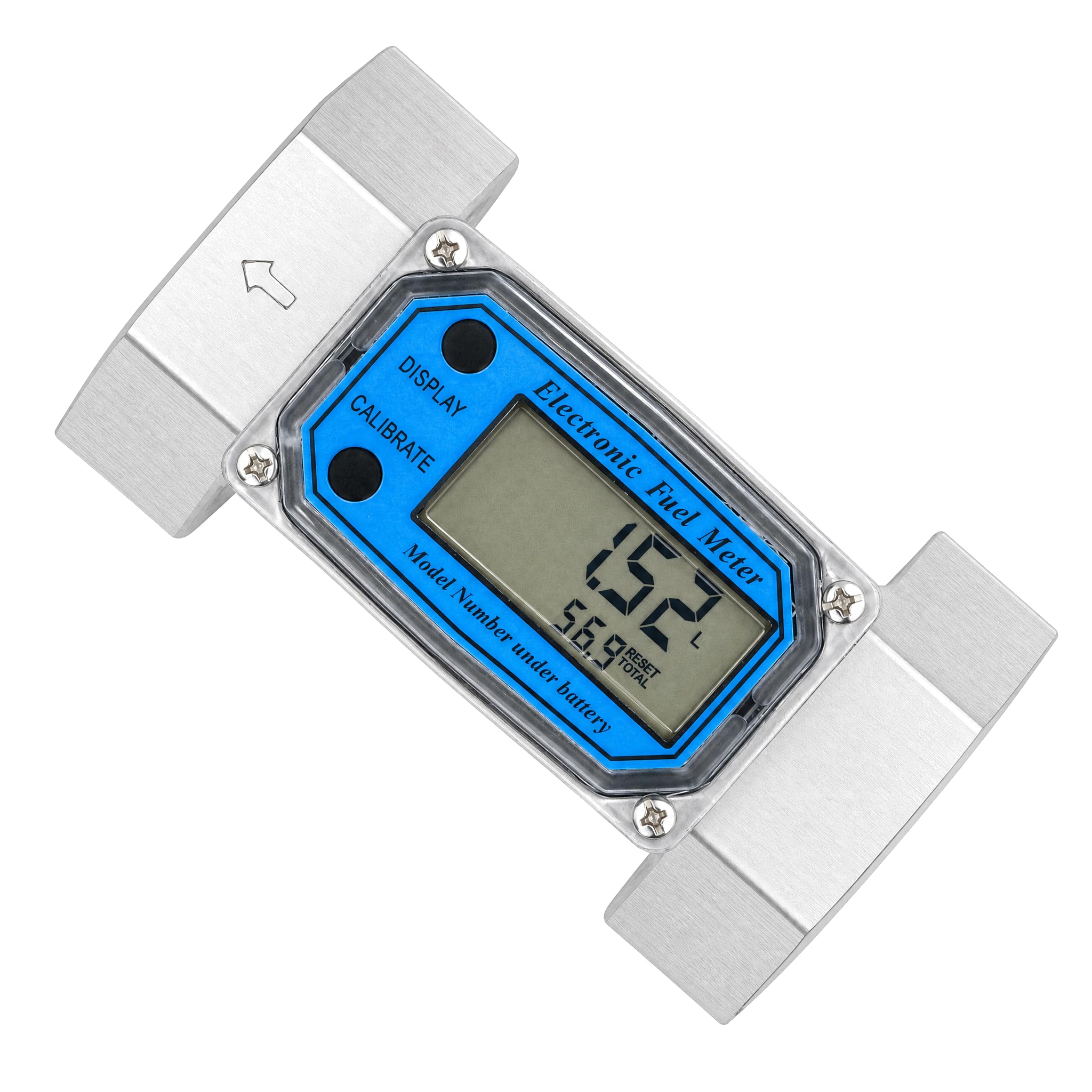 Débitmètre Numérique en Acier Inoxydable 2 Pouces, Débitmètre à 35 à 250 L/Min, GAL