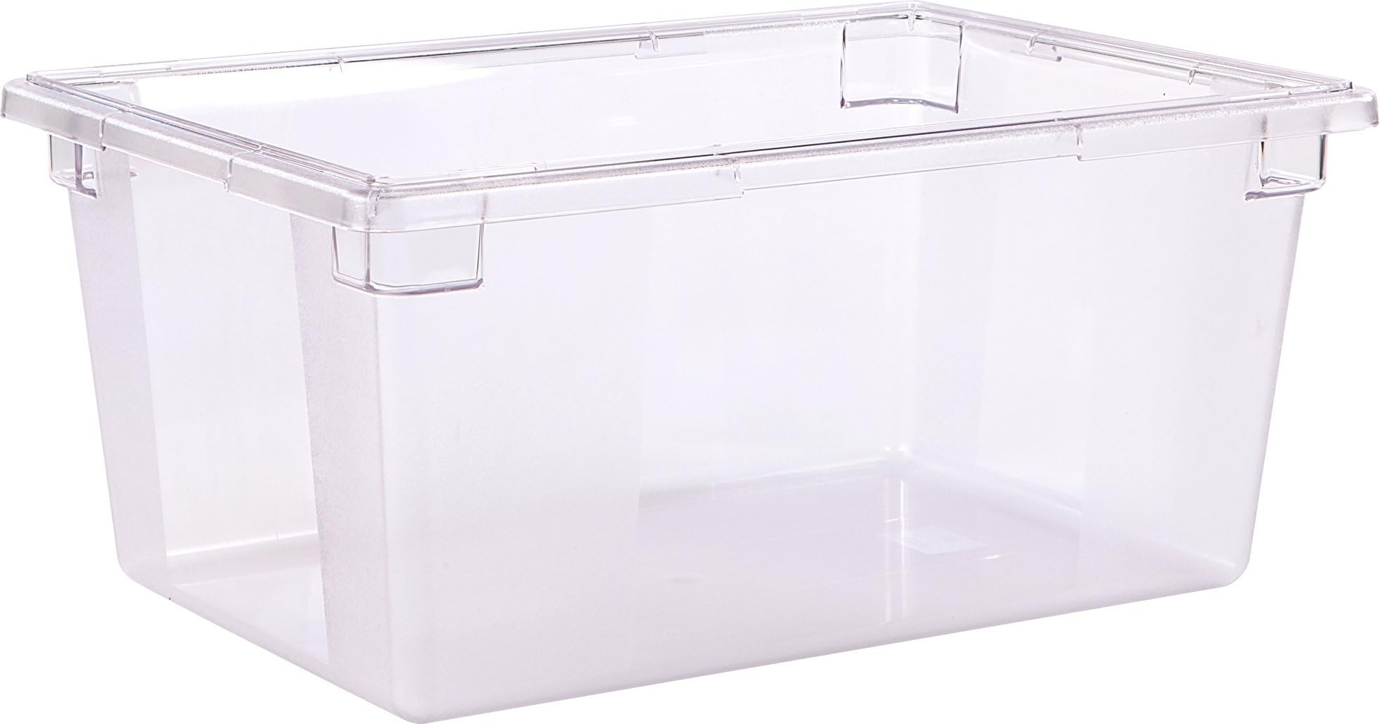 Storplus Food Storage Container with Stackable Design for Catering, Buffets, Restaurants, Polycarbonate (Pc), 16.6 Gallons, Clear