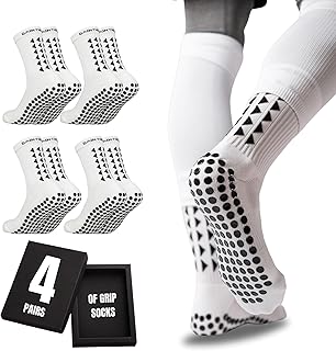 Soccer Grip Socks - Set - White