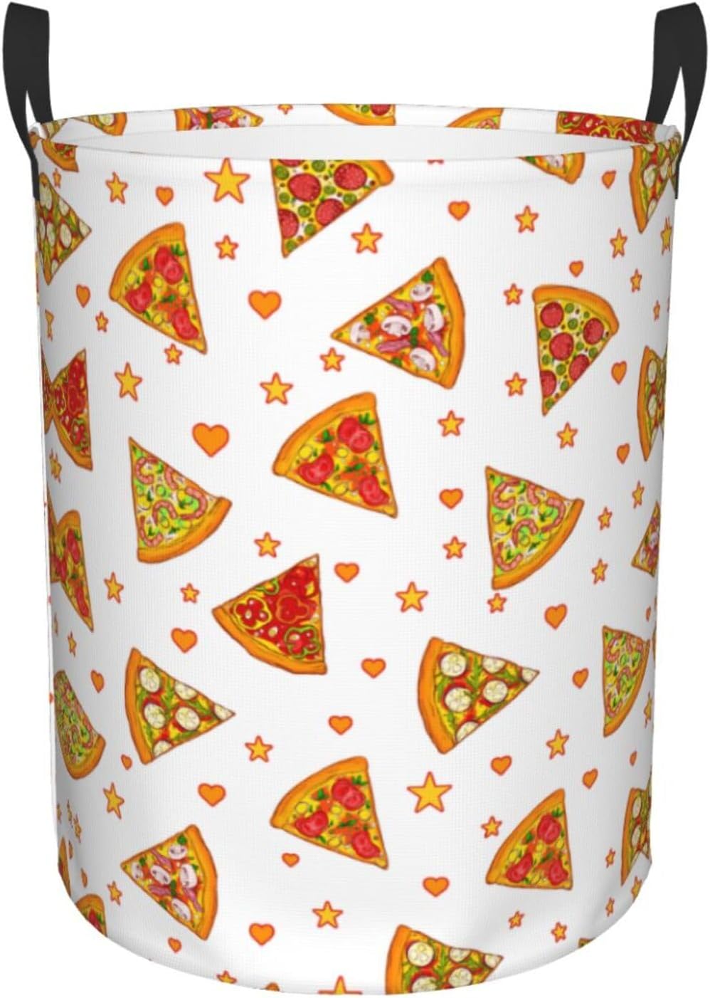 Pizza Laundry Hamper Gifts, Pizza Basket, Fun Food Laundry Hamper Boys Girls Adults, Collapsible Laundry Baskets for Nursery, Dirty Clothes Hamper With Handles Medium