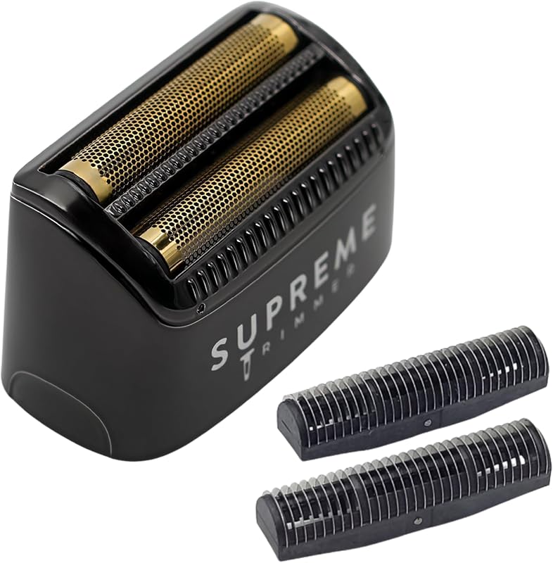 Cabeça de reposição com lâmina e cortador Supreme Trimmer SB55 para barbeador STF600 Crunch LITE, preta