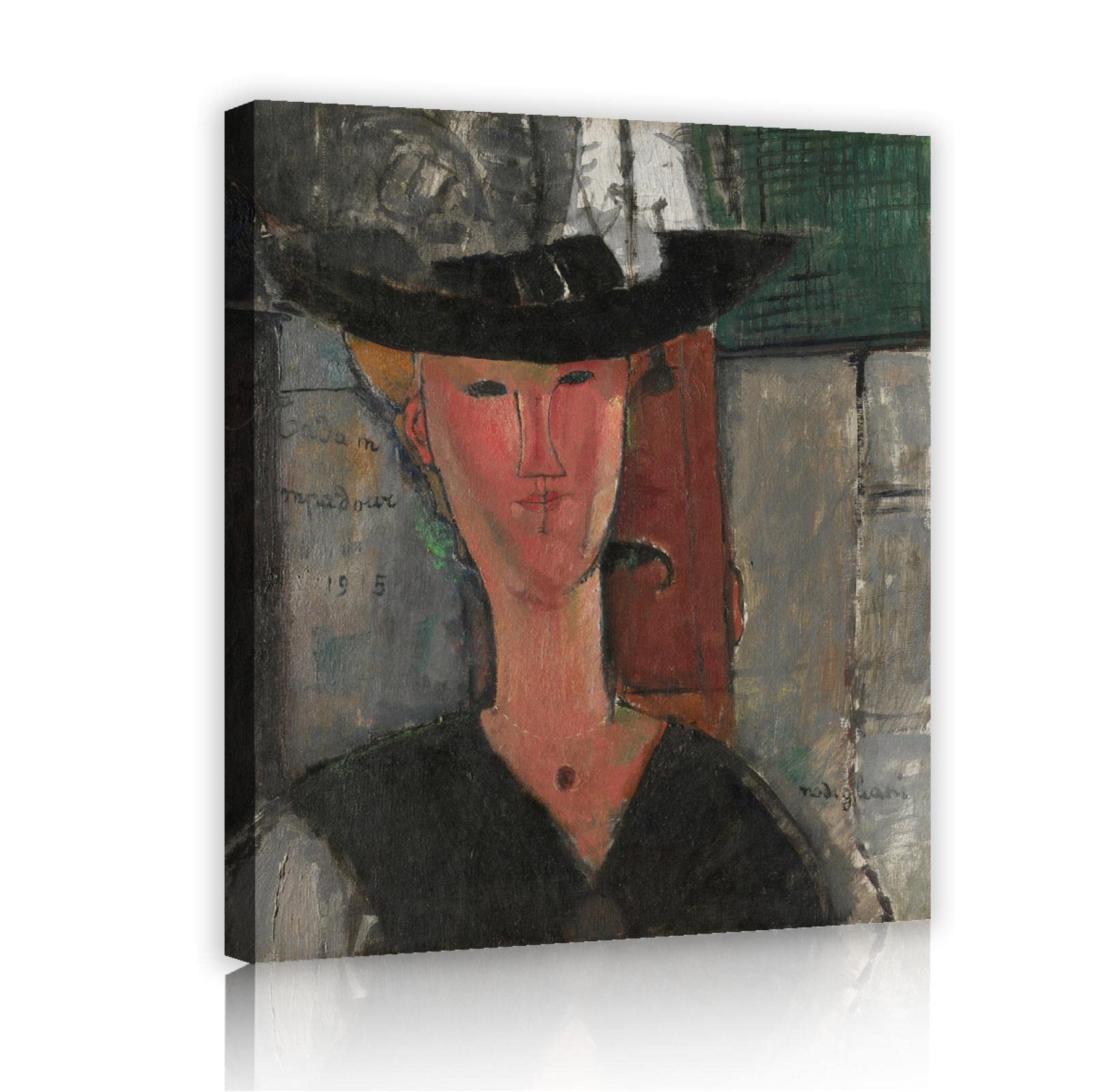 モディリアーニ 女の肖像 キャンバス 木枠 複製画 レプリカ ヴィンテージ