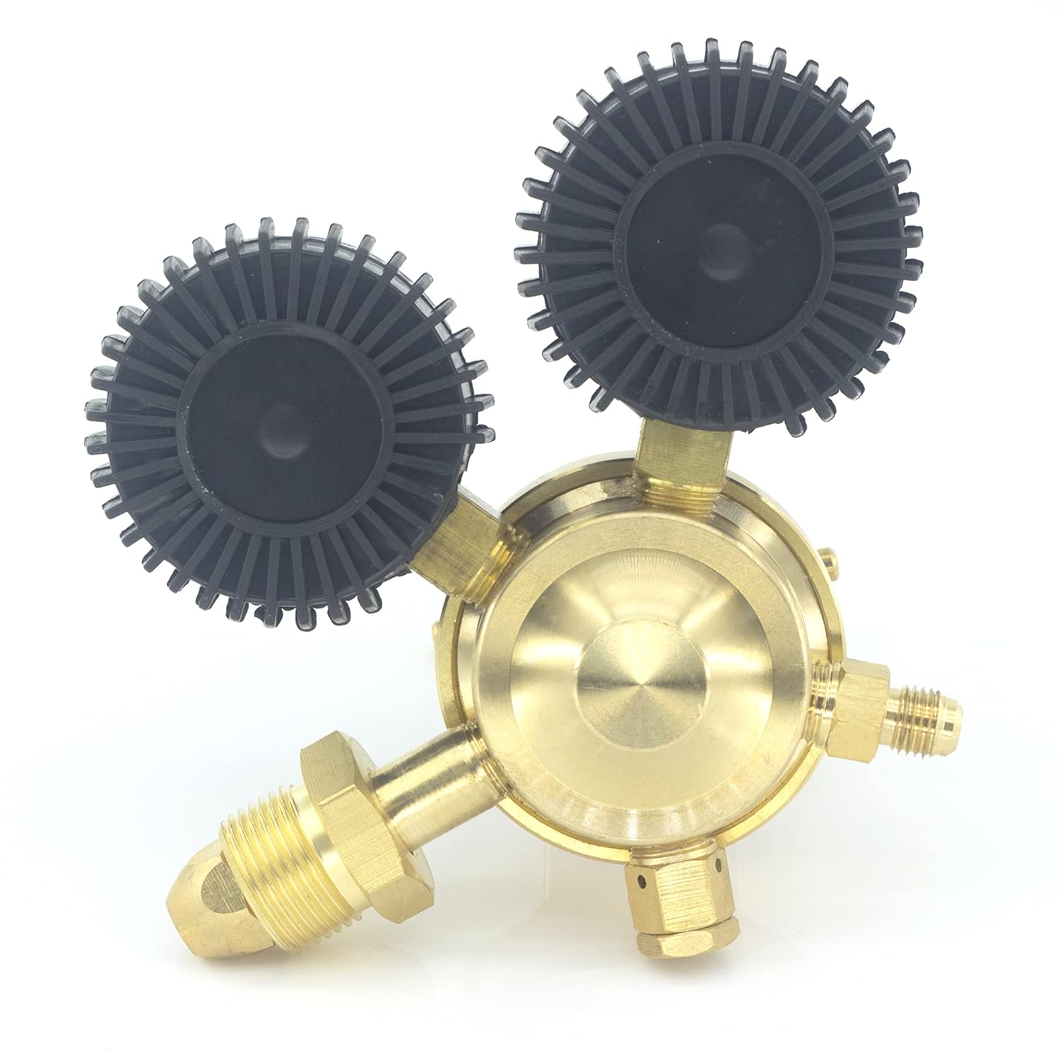 RX WELD Nitrogen Regulator with 0-600 PSI Delivery Pressure Equipment Brass Inlet Outlet Connection Gauges with 79.2" Refrigeration Hose : Industrial & Scientific