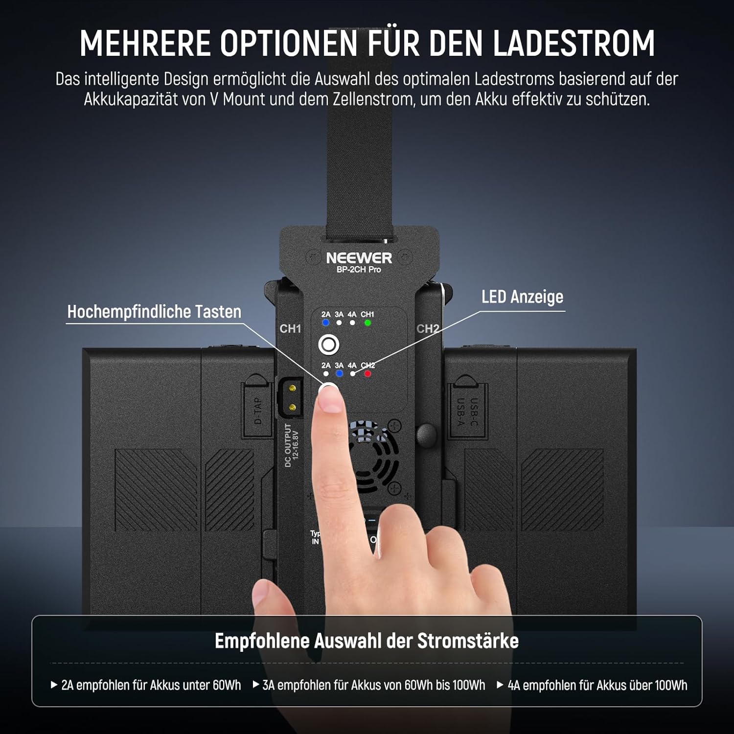 NEEWER töltő használat közben