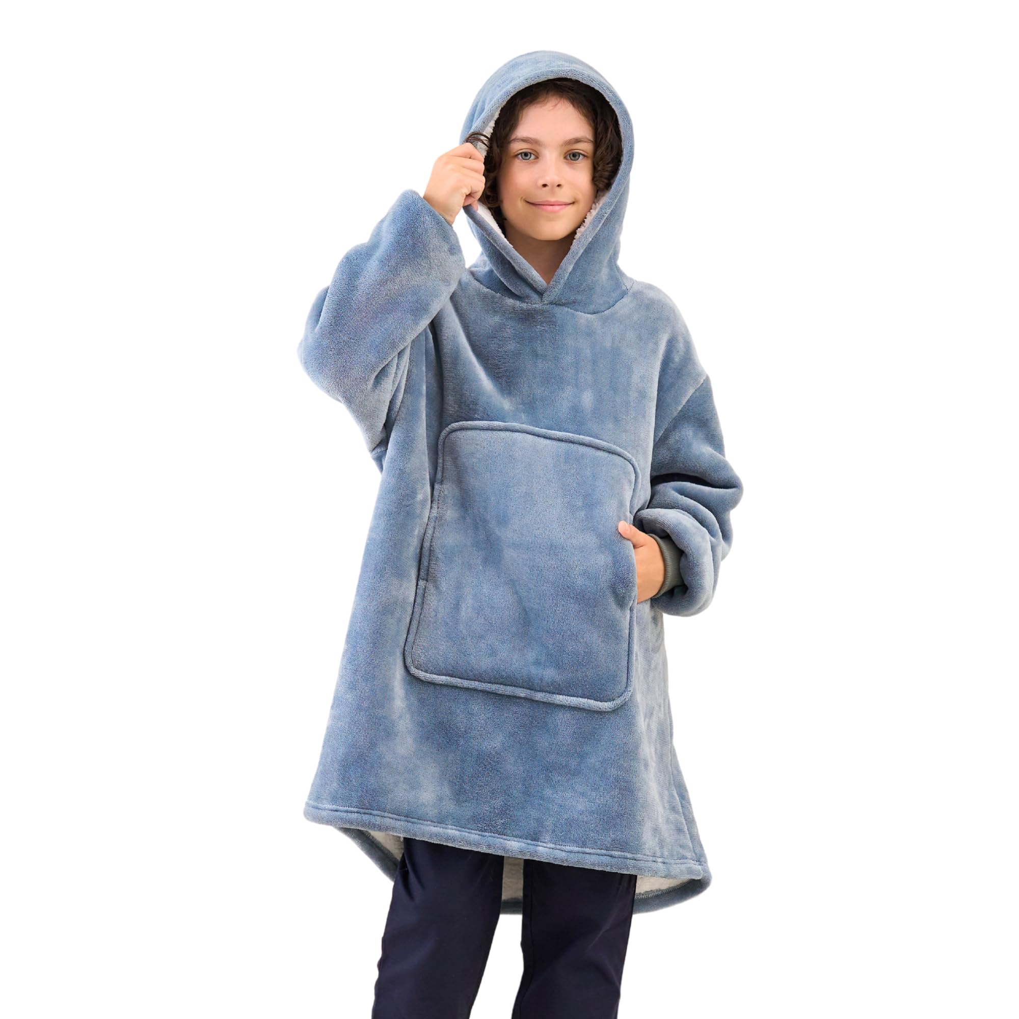 Game Controller Wearable Blanket Hoodie for Boys Gamer Oversized Hoodie for Kids