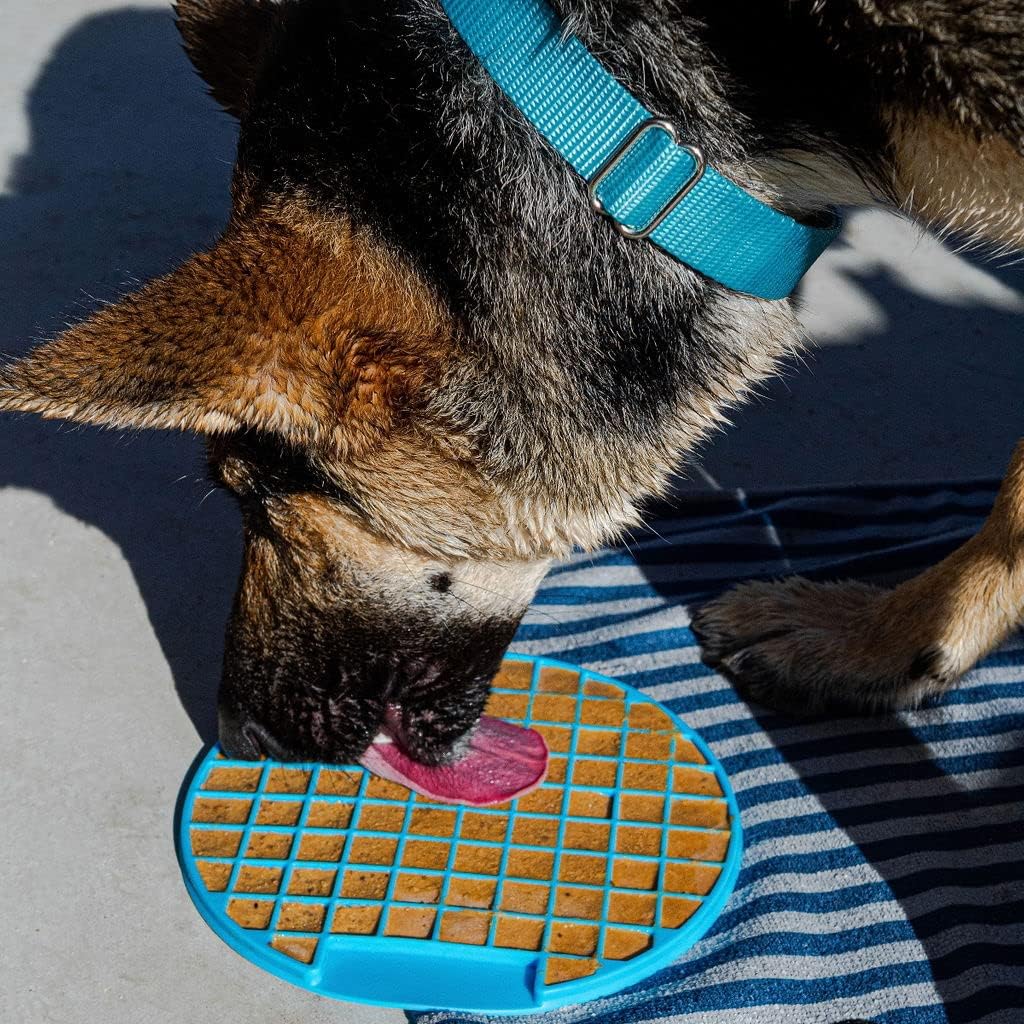 Cooper's Treats Lick Mat - Freezable Silicone Dog Treat Mat | Freeze with pupsicle mix for an extra long lasting treat, slow feeder boredom buster, dishwasher safe