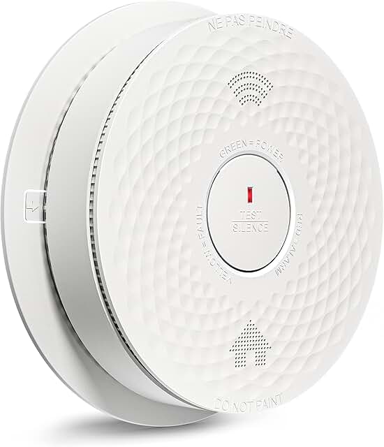 Smoke Detector Carbon Monoxide Detector Combo, 10-Year Product Life, Smoke and Carbon Monoxide Detector, Battery Operated,...