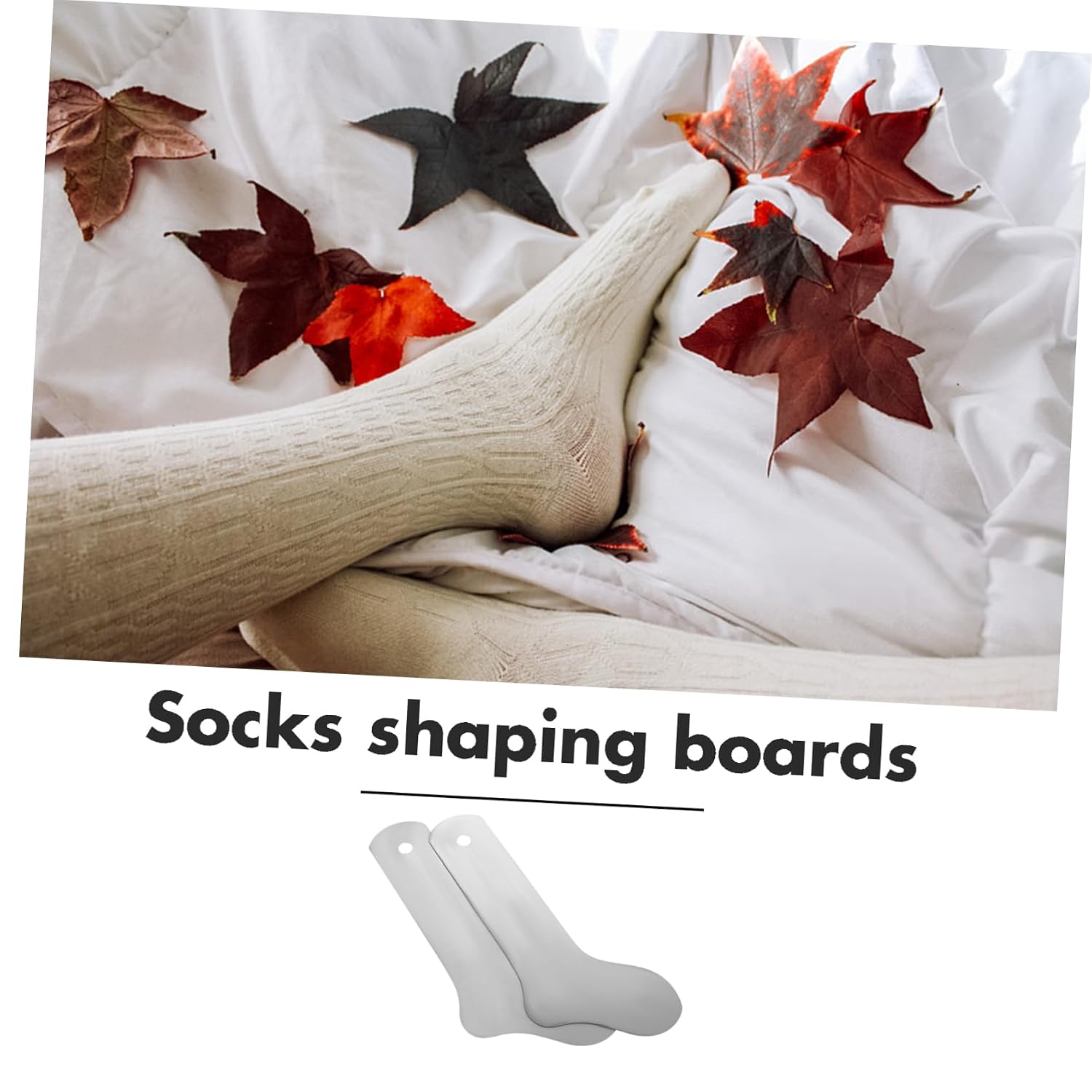OUNONA 2pcs Sock Jigs Metal Socks Shaping Boards Display Holders for Retail Store Aid Putting Jigs Bundle