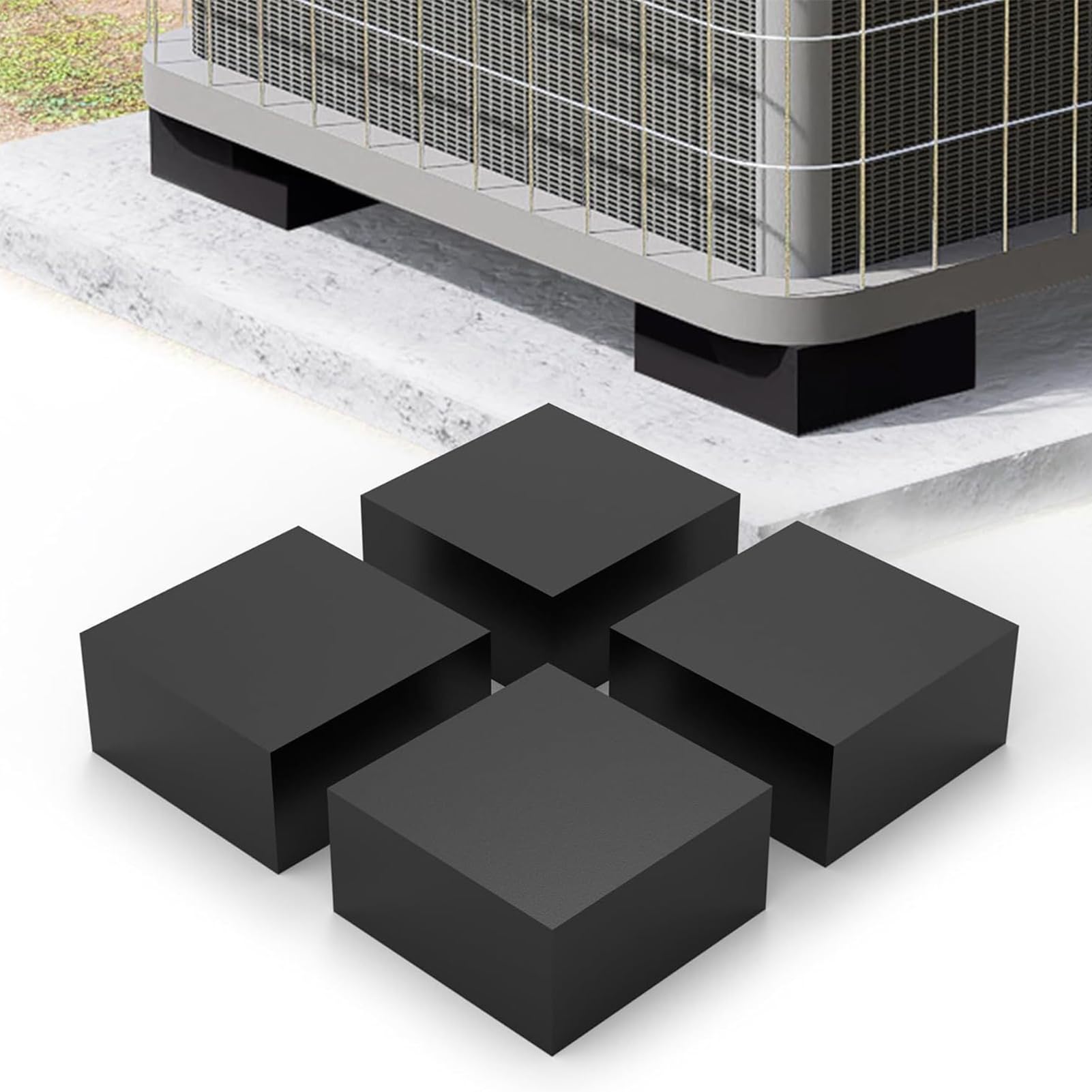 Vibrationsdämpfende Pads – Rutschfeste Gummimatten, Gerätestabilisatoren | Unterstützung Für Haushaltsgeräte | Anti-Isolationspads Für Waschmaschine, Trockner, Nähmaschine, HVAC-Systeme, Lärmsch