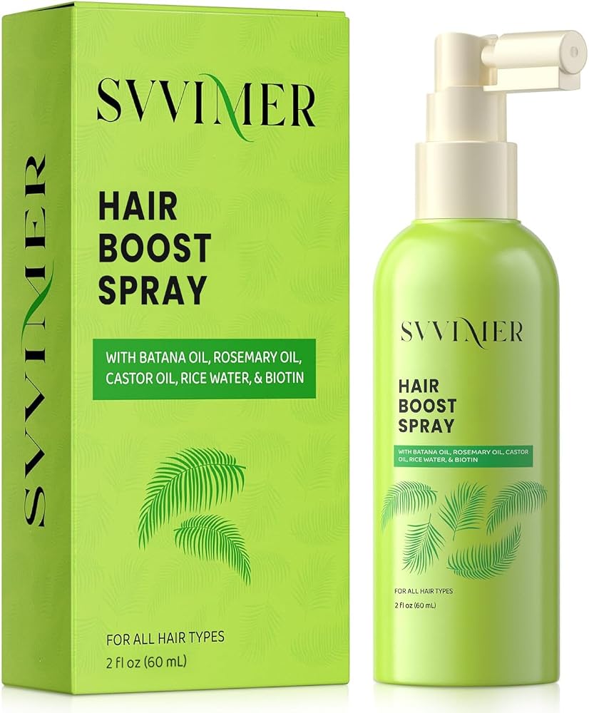 Svvimer Hair Growth Serum Spray - with Rosemary Batana Oil Biotin for Hair Loss and Thinning Hair - Thicker Fuller Hair for Women Men 2 Fl Oz (Pack of 1)
