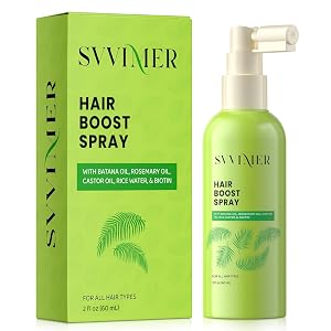Svvimer Hair Growth Serum Spray - with Rosemary Batana Oil Biotin for Hair Loss and Thinning Hair -