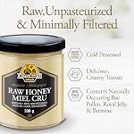 Dutchman’s Gold Organic Raw Honey | Unpasteurized | Canada No. 1 White | Minimally Filtered | Smooth Creamy Texture | Product of Canada | 330 g
