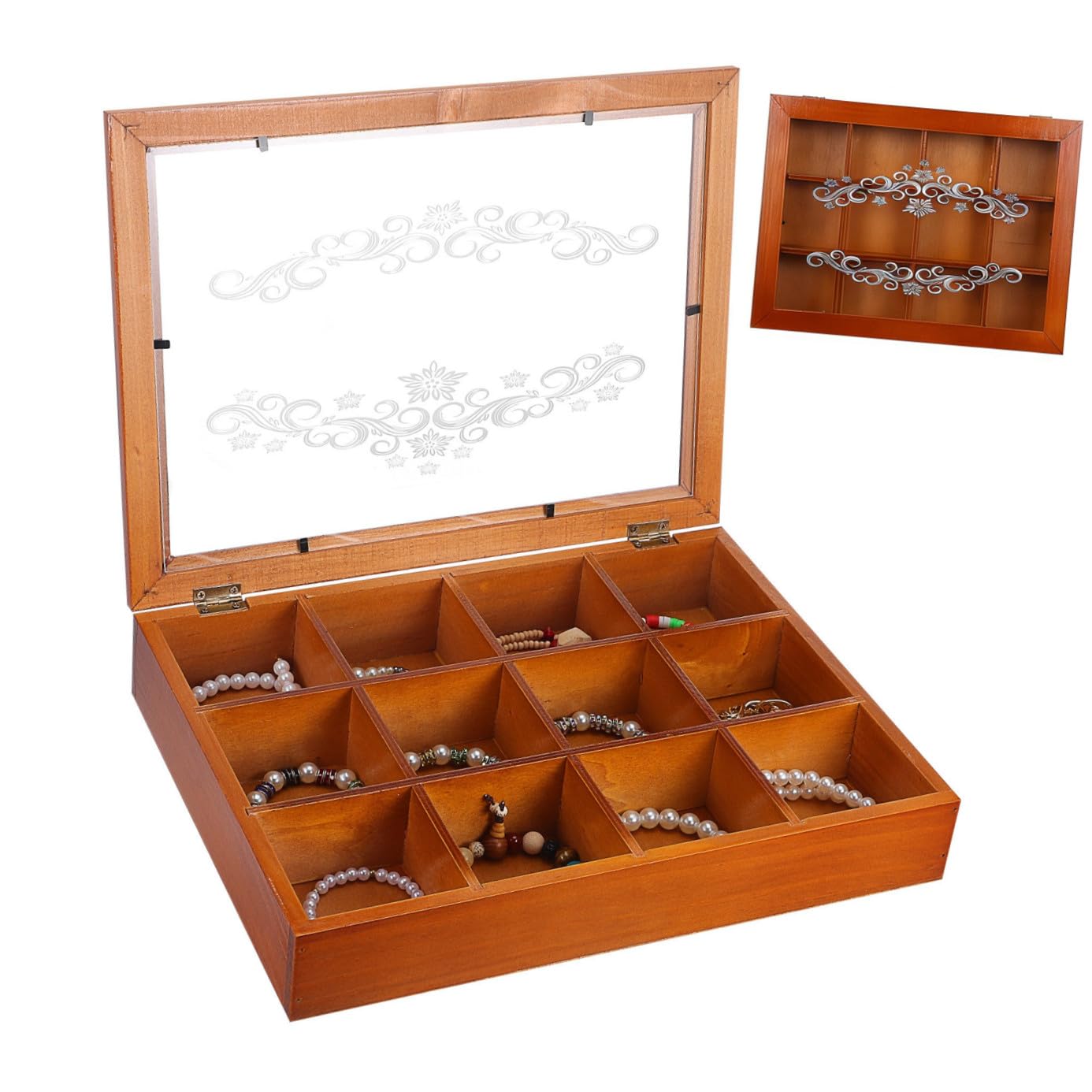 Coffret de rangement bois style rétro pour sublimer votre coiffeuse