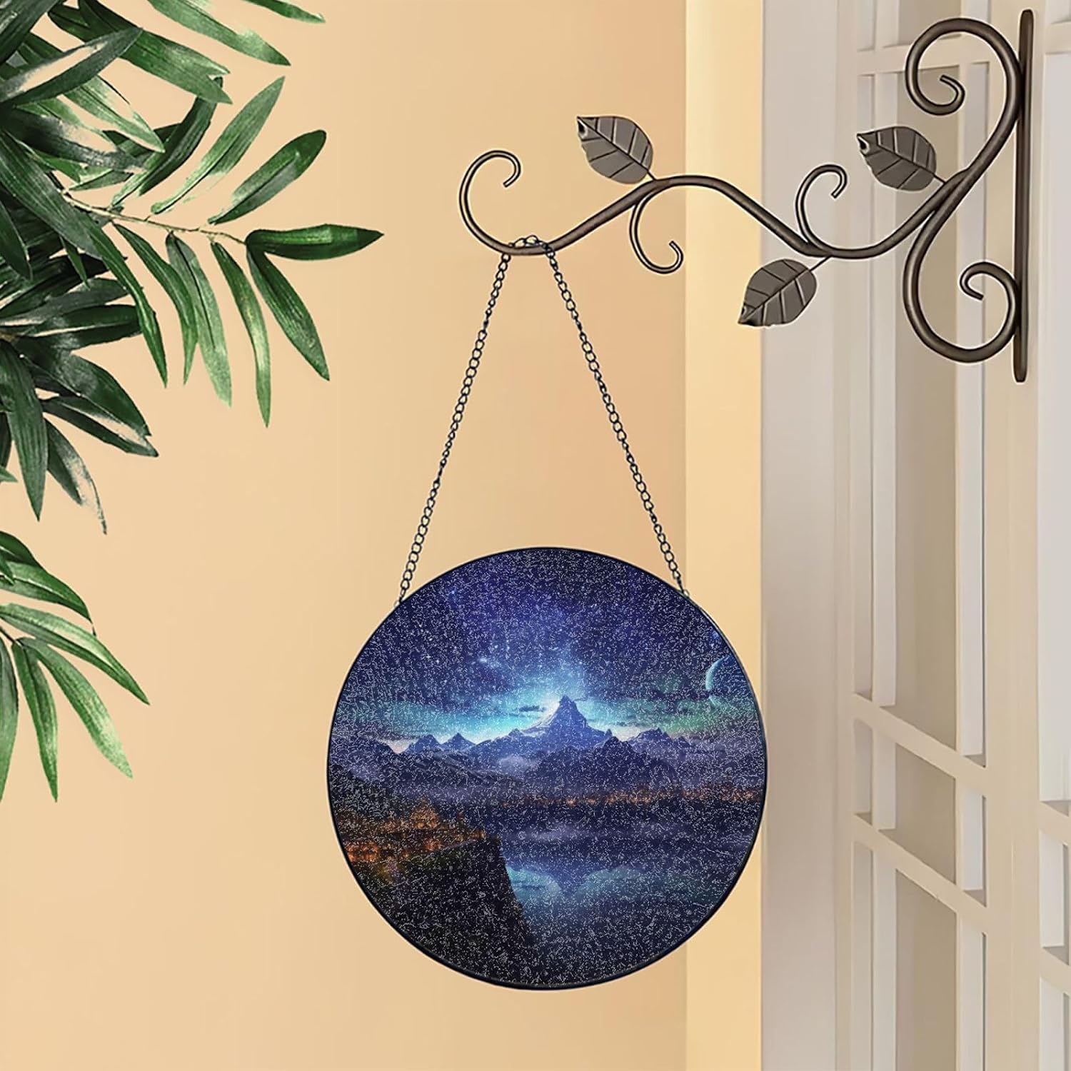 Stained Glass Window Hanging - Personalized Sun Catcher for Home Decor