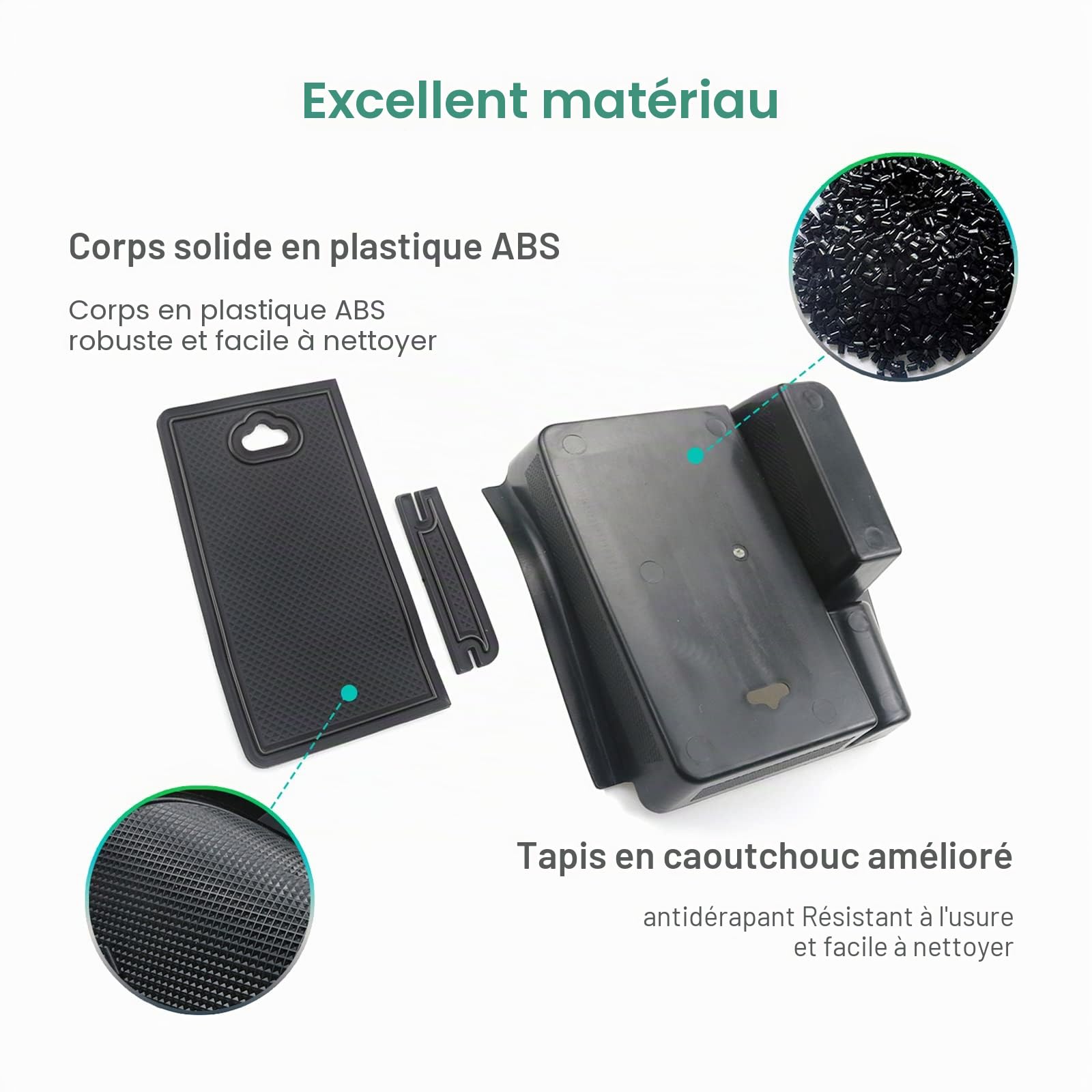GAFAT Compatible avec Honda HR-V 2022-2024 2025 Boîte de Rangement pour Console Centrale, HRV 2023 Accoudoir Organiseur Plateau d'Accoudoir Central Boîte à Gants, HRV 2023 Accessoires (Noir)